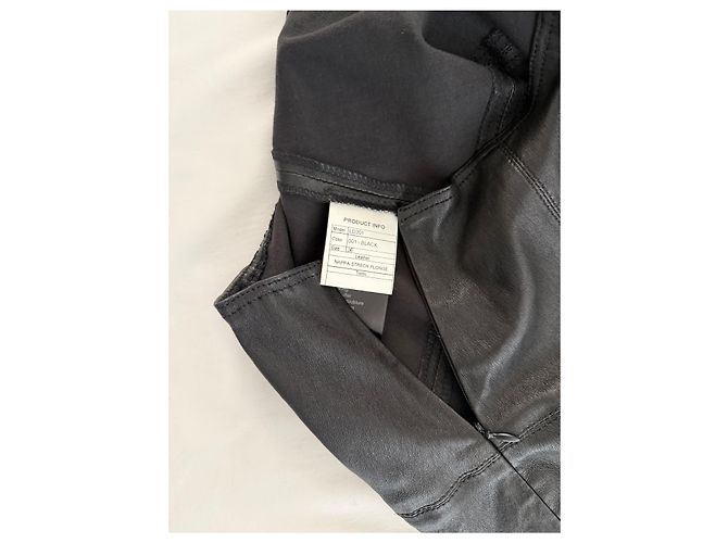 Bimba & Lola Kurzes schwarzes Lederkleid Negin - Ansicht 6