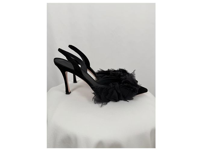 Jean Michel Cazabat Schwarze Pumps mit Rüschen - Ansicht 6