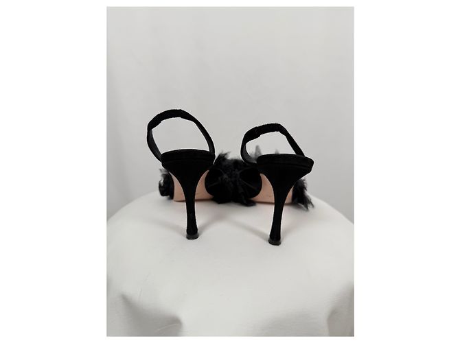 Jean Michel Cazabat Schwarze Pumps mit Rüschen - Ansicht 8