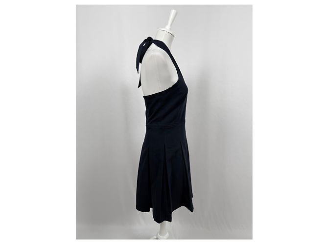 Autre Marque Abito corto blu scuro con schiena scoperta Blu navy - vista 4
