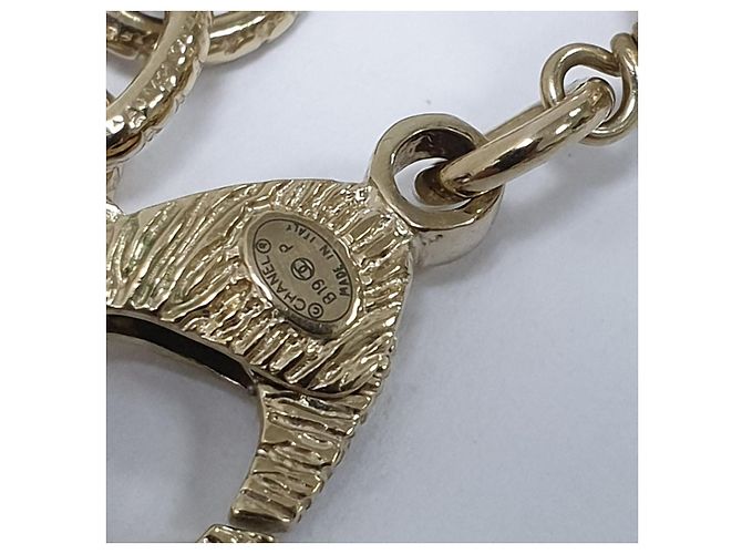 Collana Chanel B19 in resina acquamarina e perle usata - vista 3