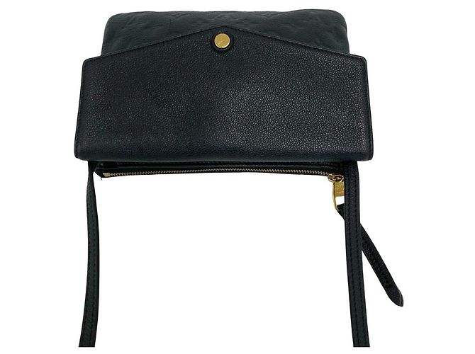 Louis Vuitton Twice Schultertasche aus Monogram Empreinte Leder Schwarz - Ansicht 3