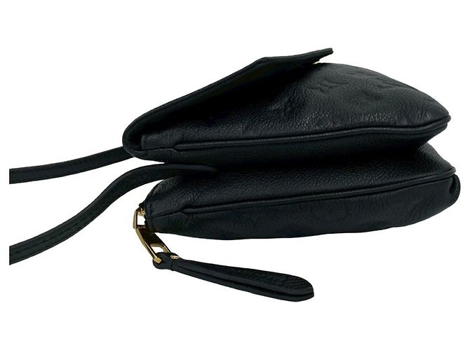 Louis Vuitton Twice Schultertasche aus Monogram Empreinte Leder Schwarz - Ansicht 4
