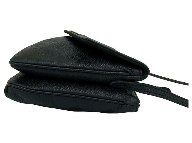 Louis Vuitton Twice Schultertasche aus Monogram Empreinte Leder Schwarz - Ansicht 5