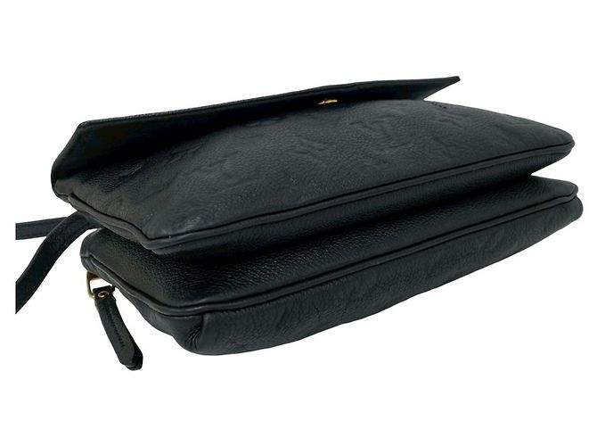 Louis Vuitton Twice Schultertasche aus Monogram Empreinte Leder Schwarz - Ansicht 6