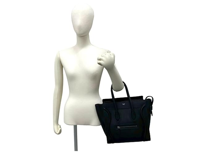 Céline Borsa micro in pelle Celine Nero - vista 2