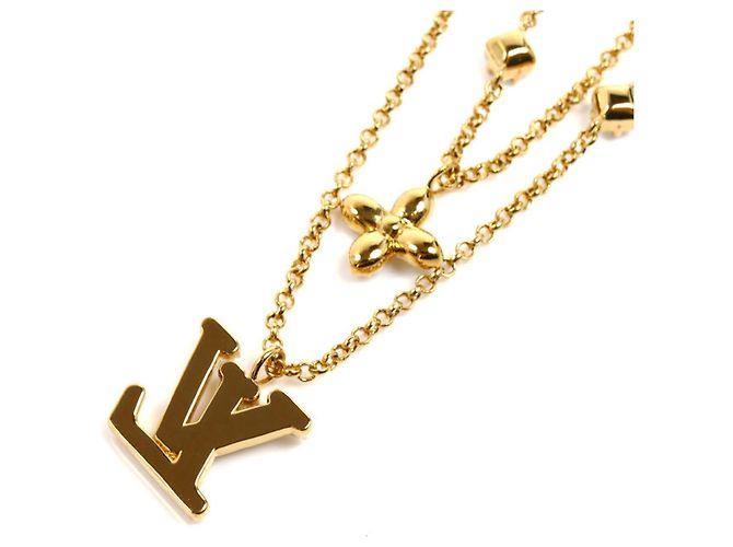 Collana in metallo dorato Louis Vuitton D'oro - vista 2