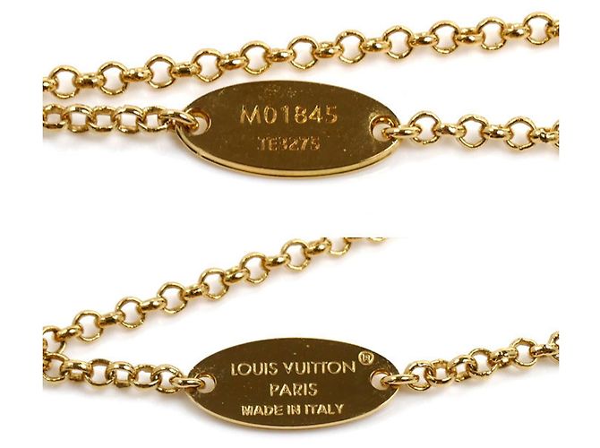 Collana in metallo dorato Louis Vuitton D'oro - vista 5