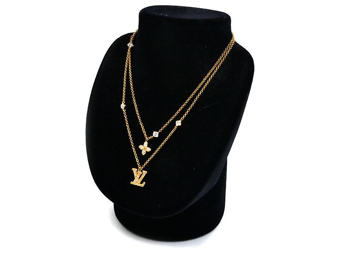 Collana in metallo dorato Louis Vuitton D'oro - vista 7