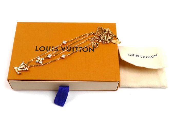 Collana in metallo dorato Louis Vuitton D'oro - vista 8