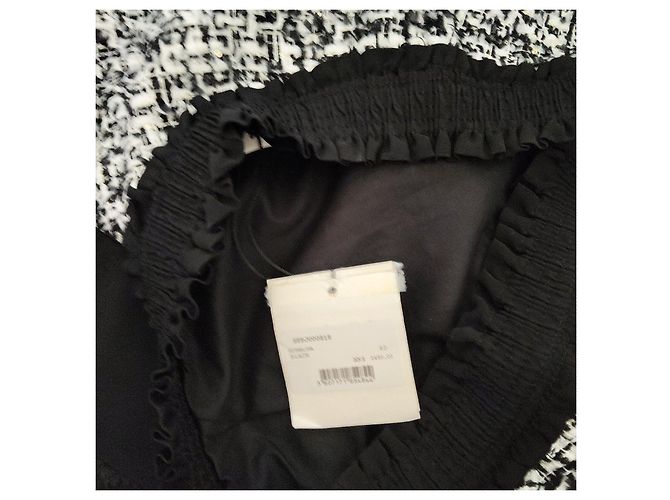 Completo giacca e gonna Sandro in tweed bianco e nero - vista 3