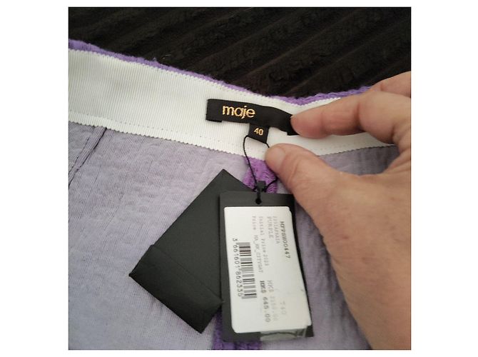 Completo corto e top Maje viola in tweed Porpora - vista 4