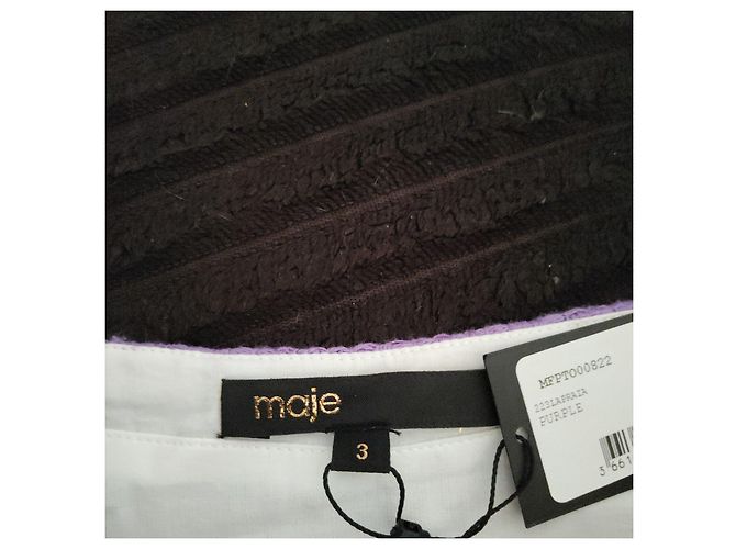 Completo corto e top Maje viola in tweed Porpora - vista 8