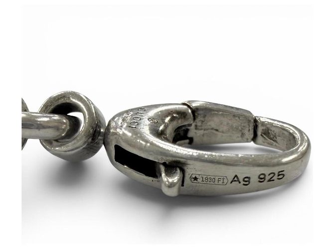Collana a catena Interlocking G Gucci Argento - vista 7