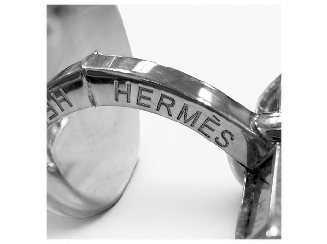 Hermès Abotoaduras Hermes em prata 925 - vista 5