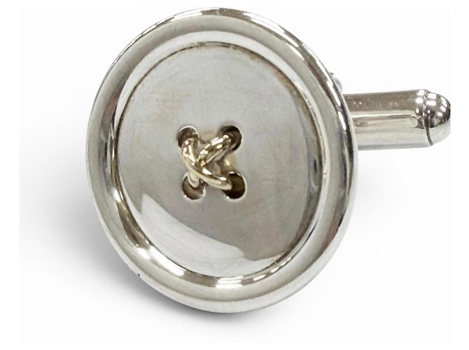 Gemelos combinados Tiffany & Co. 925 750 Plata Dorado - vista 2