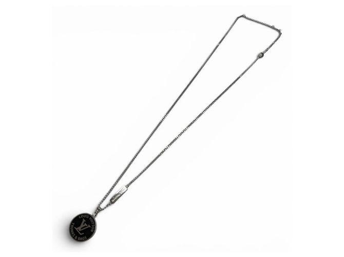 Collana Louis Vuitton Modello 2022 M00911 Nero Argento - vista 3