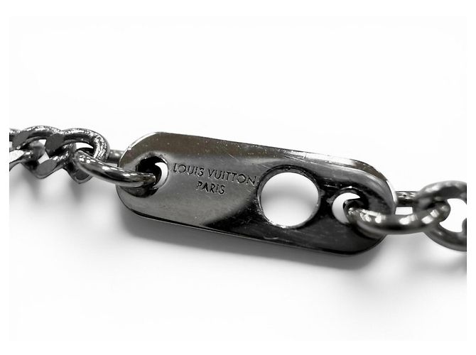 Collana Louis Vuitton Modello 2022 M00911 Nero Argento - vista 5