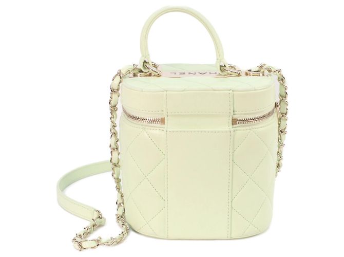 Chanel AS1626 Lambskin Trendy CC 2-Way Vanity Shoulder Bag Verde - vista 2