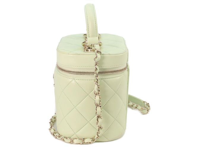 Chanel AS1626 Lambskin Trendy CC 2-Way Vanity Shoulder Bag Verde - vista 3