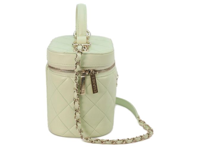 Chanel AS1626 Lambskin Trendy CC 2-Way Vanity Shoulder Bag Verde - vista 4