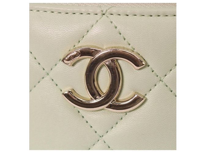 Chanel AS1626 Lambskin Trendy CC 2-Way Vanity Shoulder Bag Verde - vista 6