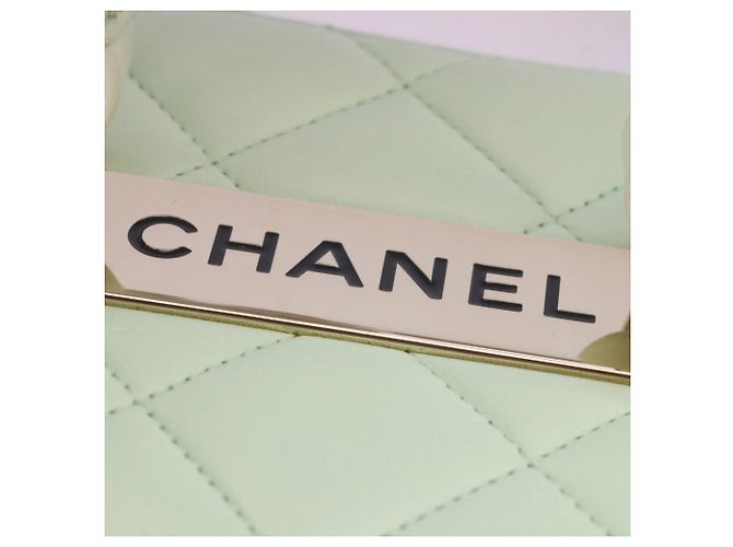 Chanel AS1626 Lambskin Trendy CC 2-Way Vanity Shoulder Bag Verde - vista 7