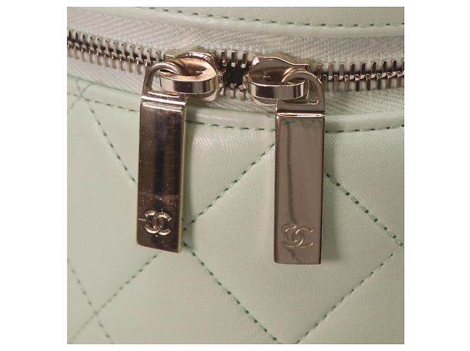 Chanel AS1626 Lambskin Trendy CC 2-Way Vanity Shoulder Bag Verde - vista 8