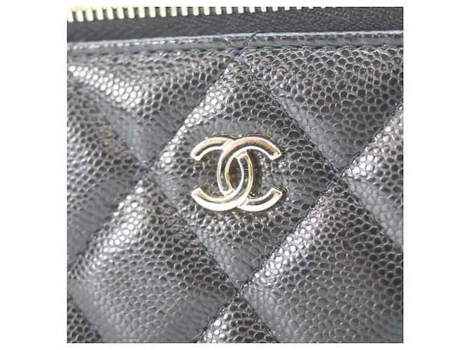 Borsa a tracolla vanity in pelle caviar nera Chanel Nero - vista 6