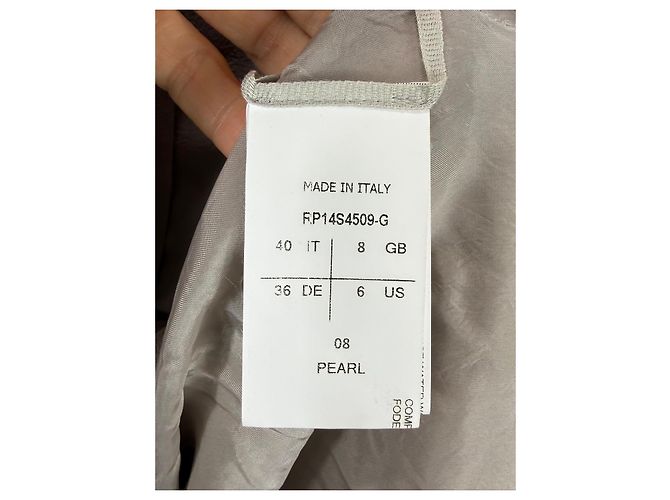 Vestido sin mangas Rick Owens "Vicious" Pearl Beige - vista 3