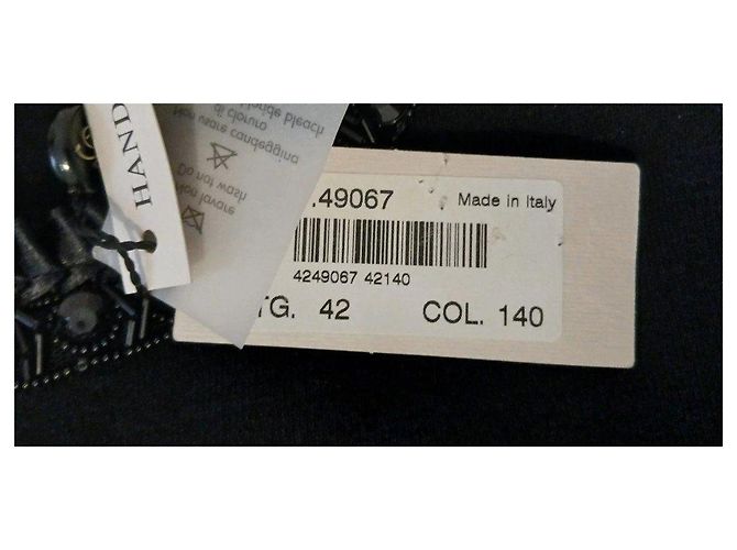 Blumarine schwarzes Kleid mit Schmuckdetails - Ansicht 10
