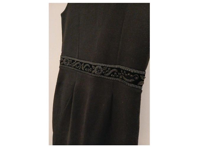 Blumarine schwarzes Kleid mit Schmuckdetails - Ansicht 6
