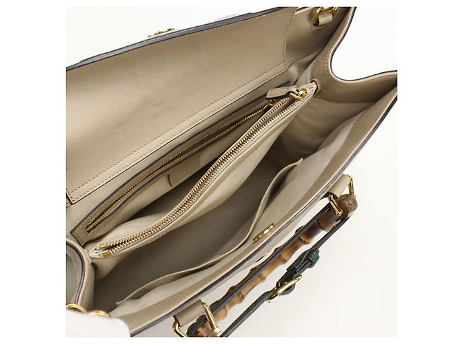 Borsa Tote 2-Way Diana GUCCI Beige - vista 3