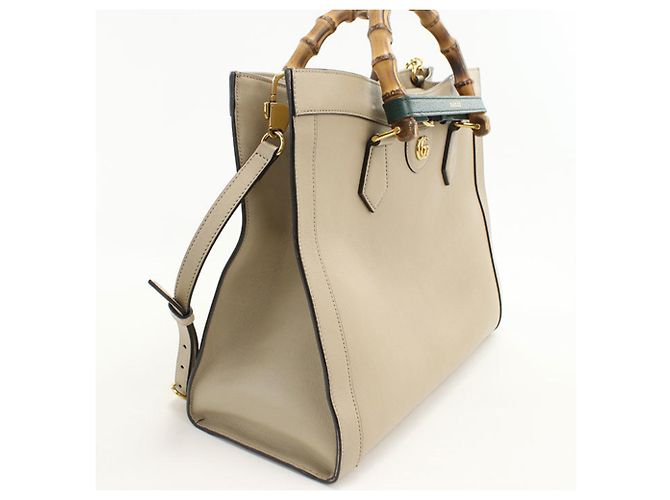 Borsa Tote 2-Way Diana GUCCI Beige - vista 7