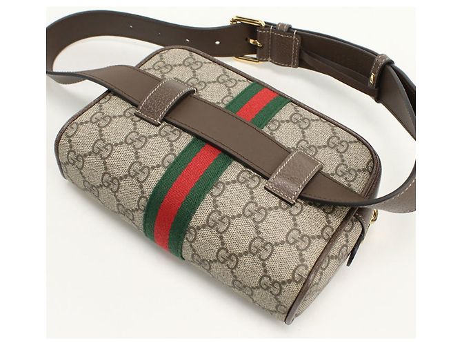 Borsa a tracolla Ophidia Gucci Beige - vista 2