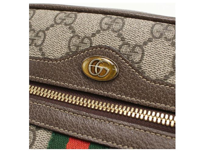 Borsa a tracolla Ophidia Gucci Beige - vista 4