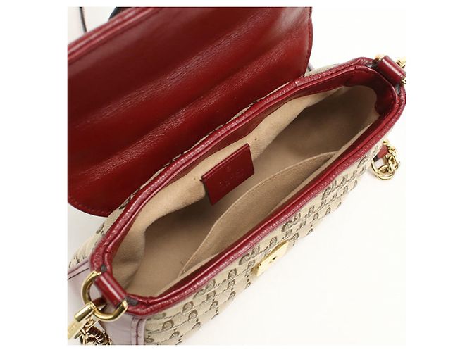 Borsa a mano mini Gucci GG Marmont con manico superiore Beige - vista 3