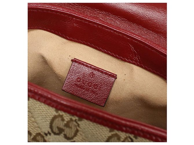 Borsa a mano mini Gucci GG Marmont con manico superiore Beige - vista 5