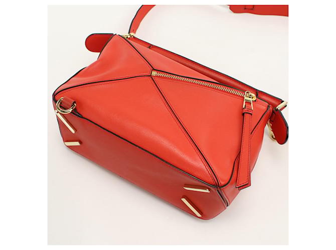 Borsa Loewe 2WAY Puzzle Rosso - vista 2
