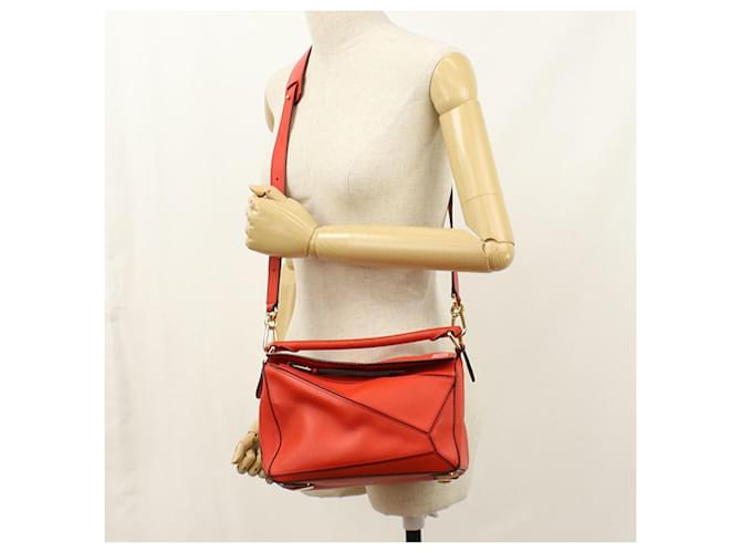 Borsa Loewe 2WAY Puzzle Rosso - vista 8