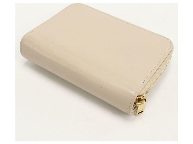 Portafoglio bi-fold da donna Saint Laurent Beige - vista 2