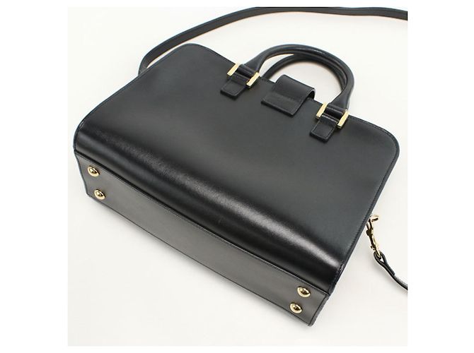 Borsa in pelle di vitello nera Saint Laurent Nero - vista 2
