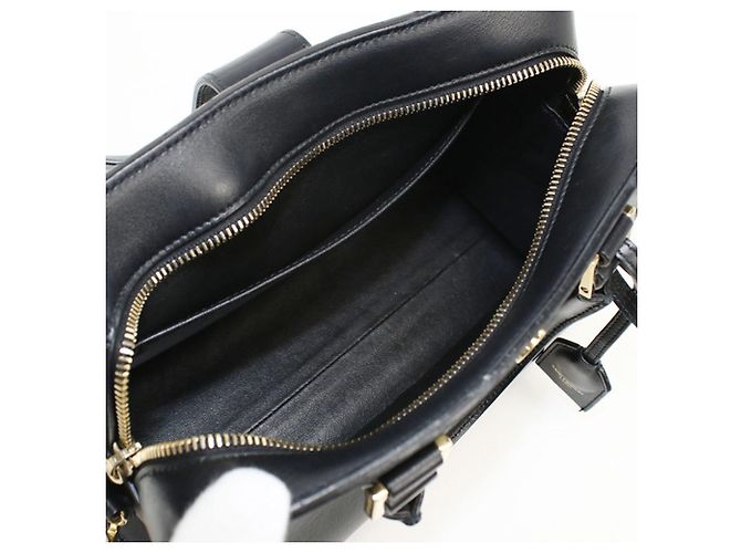 Borsa in pelle di vitello nera Saint Laurent Nero - vista 3