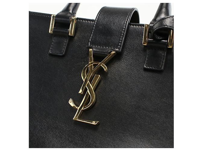 Borsa in pelle di vitello nera Saint Laurent Nero - vista 4