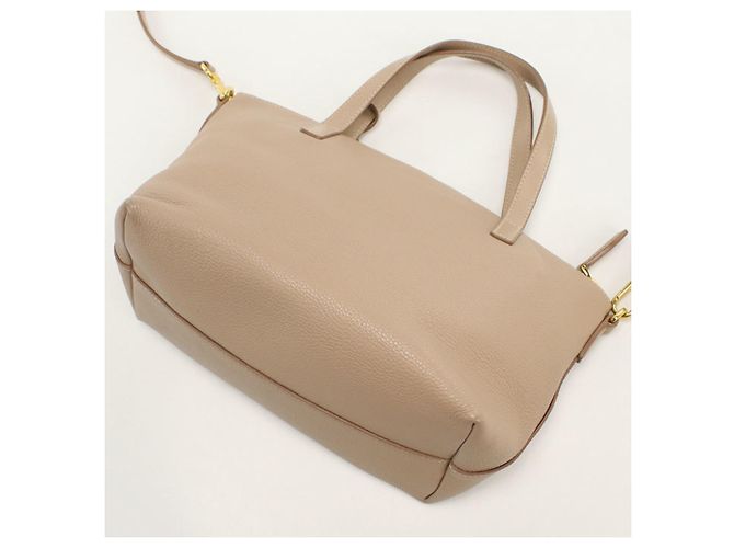 Borsa Prada 1BA068 in pelle beige - vista 2
