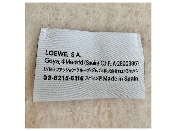Stola lunga in misto lana e mohair Loewe Crudo - vista 6