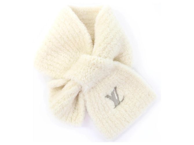 Stola Louis Vuitton Off-White Bianco sporco - vista 3