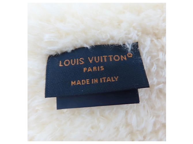 Stola Louis Vuitton Off-White Bianco sporco - vista 8