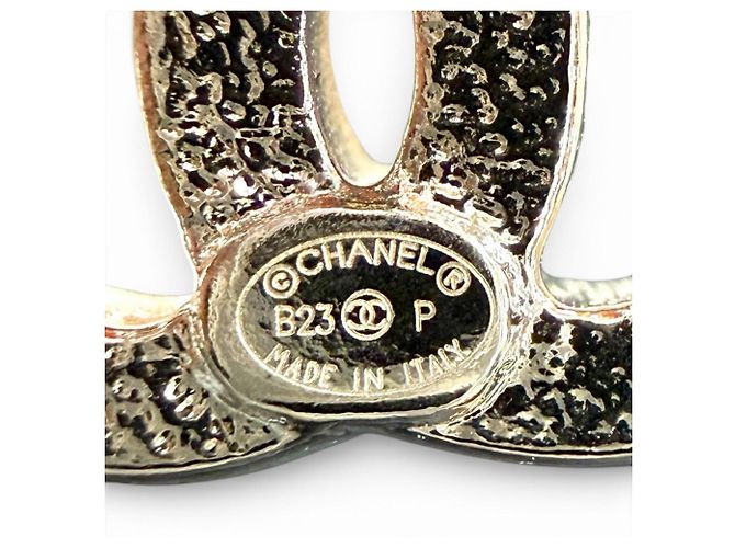 Orecchini CHANEL B23P Coco Mark No. 5 Clover Rhinestone Argento - vista 7