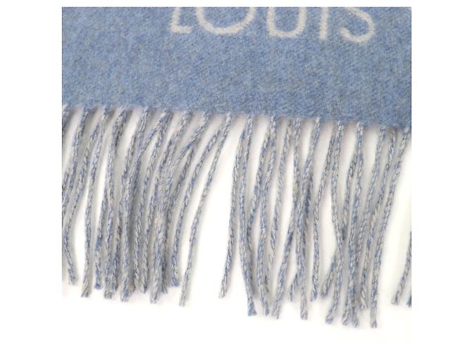 Stola in cashmere Louis Vuitton Reykjavik Blu chiaro - vista 5